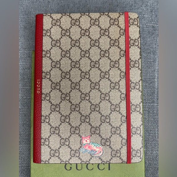 Gucci Accessories - GUCCI supreme hard cover notebook